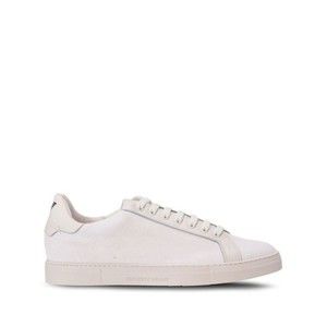 Emporio Armani White Trainers With Textured Upper And Rubber Sole - NWT